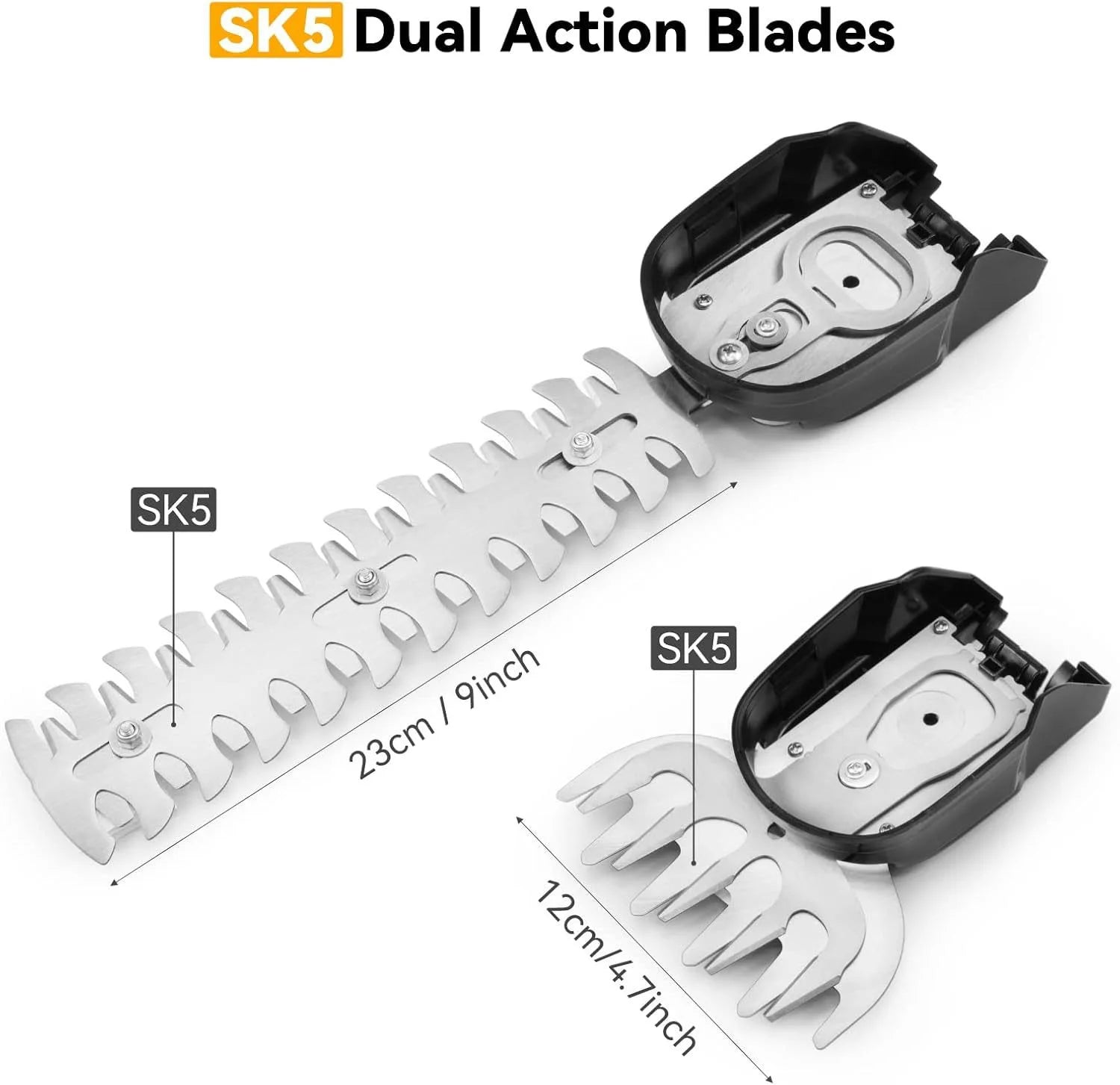 2 IN 1 Cordless Electric Hedge Trimmer