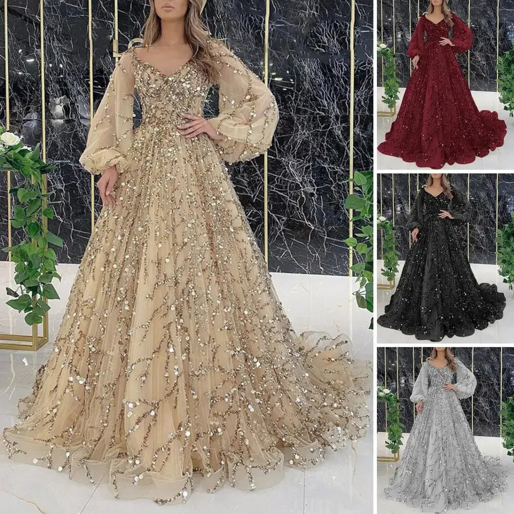 Women's French Vintage Evening Dress