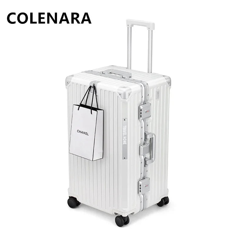 Large Capacity Aluminum Frame Trolley Luggage