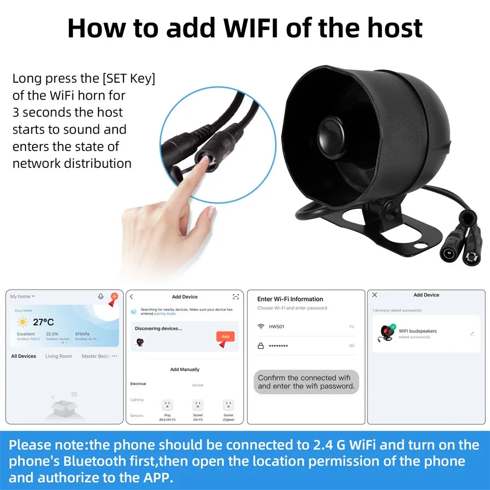 WIFI Wireless Door Sensor Siren