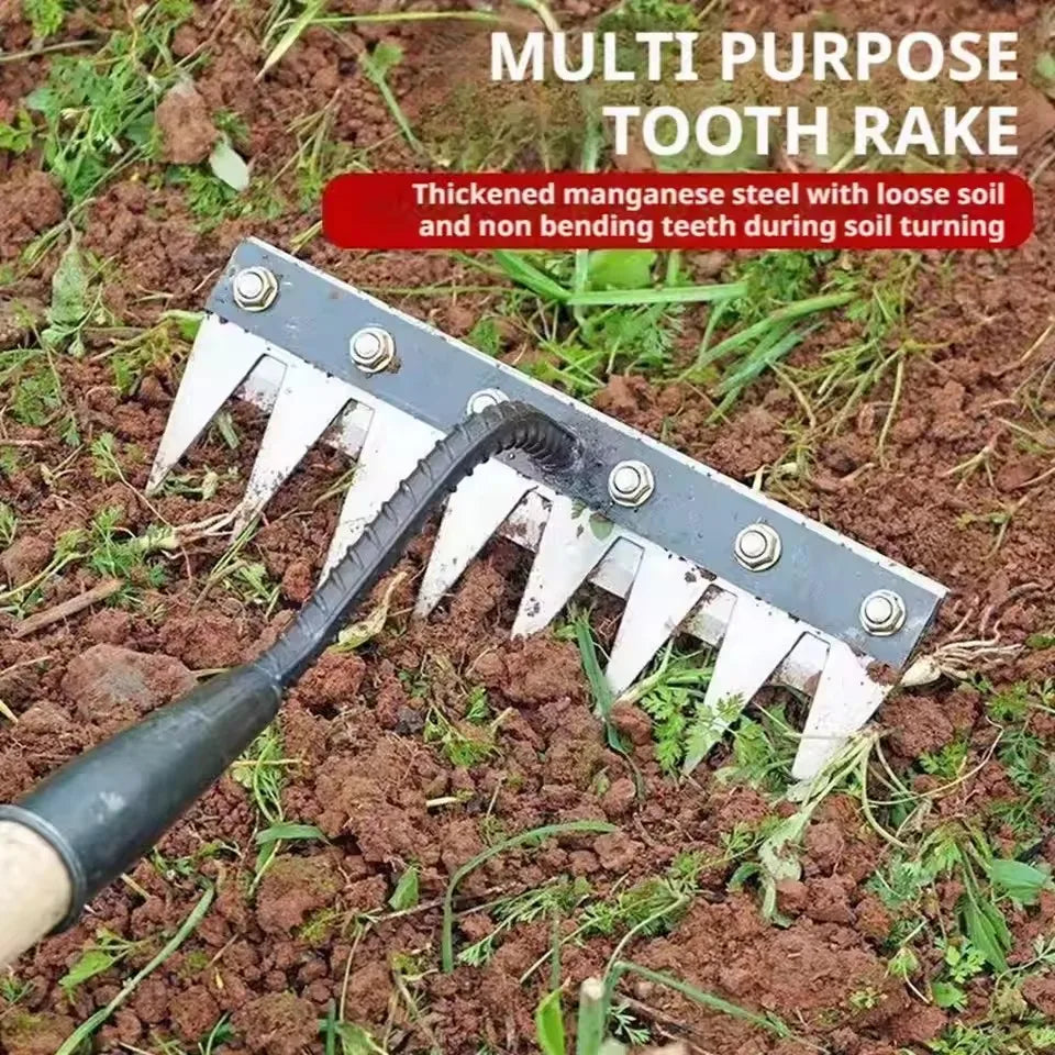 Iron Gardening Hoe Weeding Rake