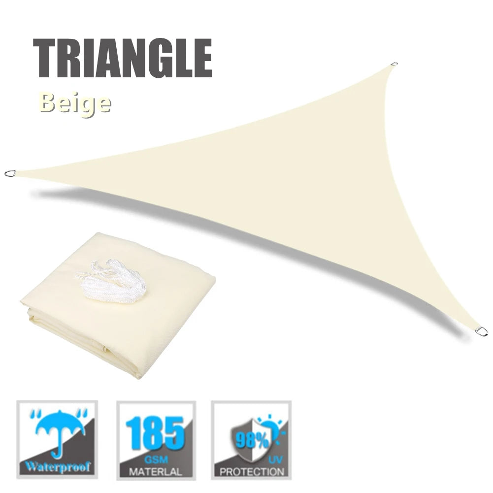 Waterproof Triangle Sun Shade Sail Canopy