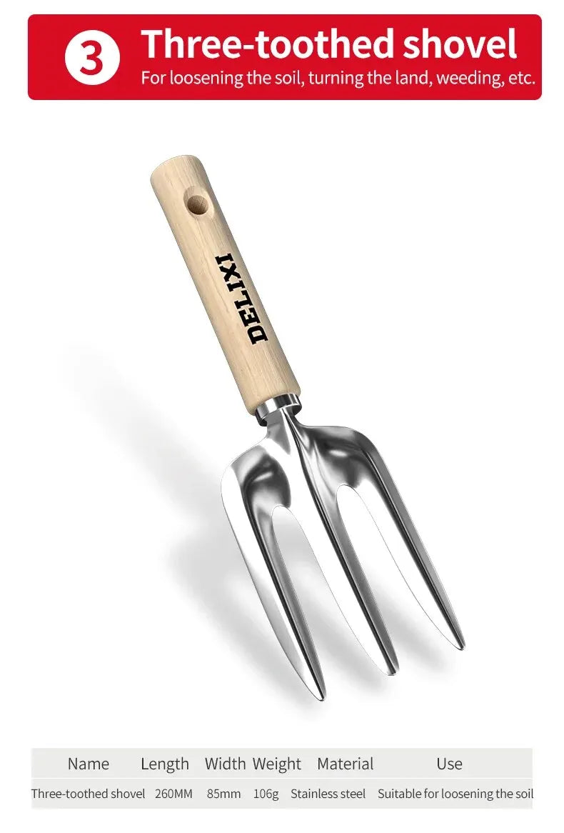 Garden Shovel Rake Spade Set