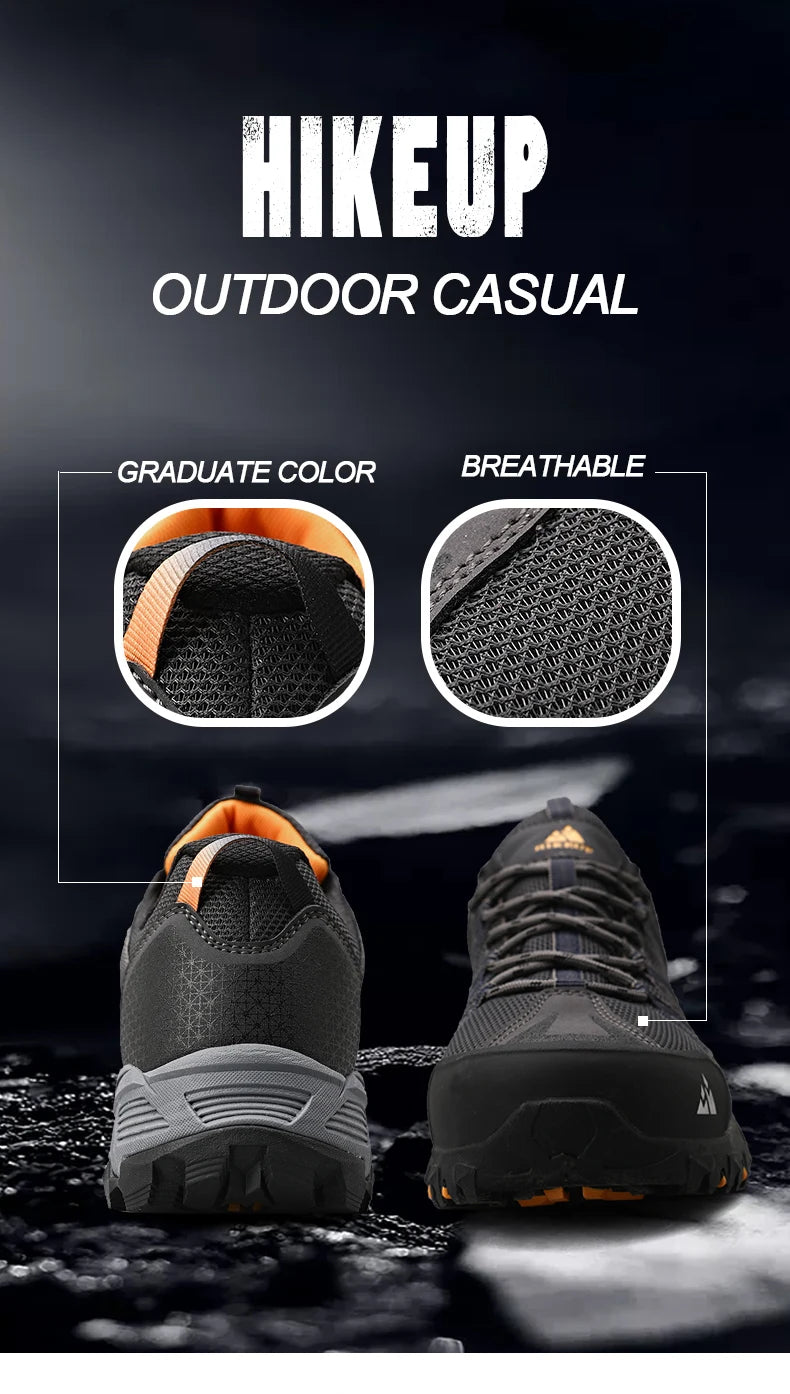 Men's Breathable Cushioning Nonslip Hiking Sneakers