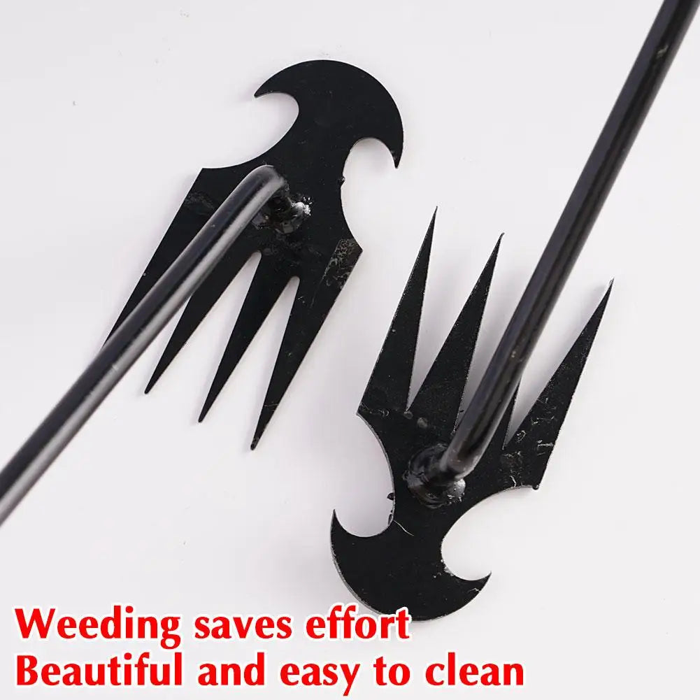 Garden Rake Manual Weed Grass Rooting Puller Shovel