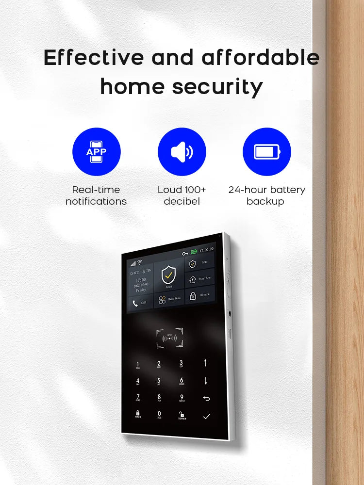 PGST 4G & Wifi Home Security System Wireless, Smart Home Alarm Security Systems, Smart Life App Control Works with ALexa