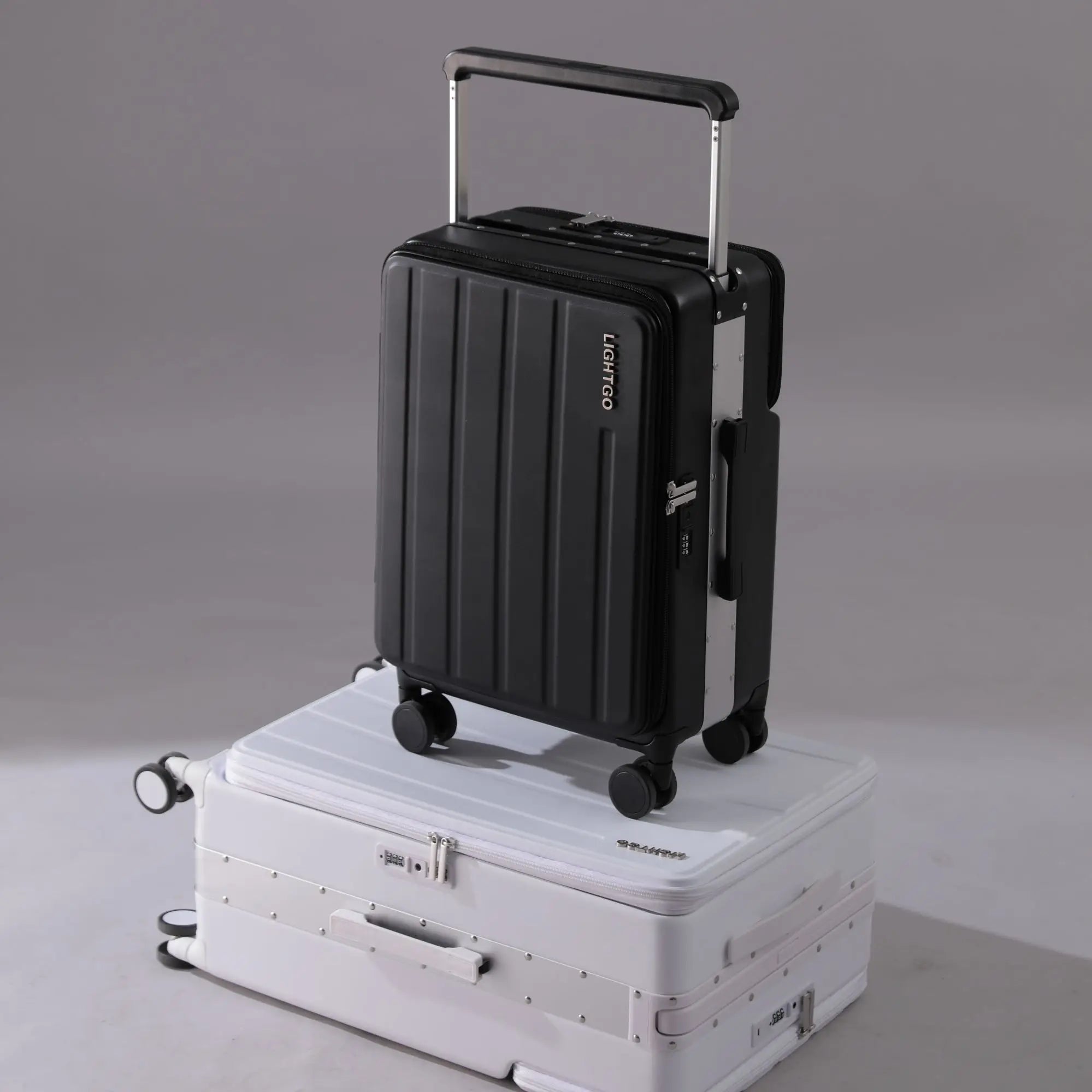 Lock Rapid-Charging Ports Luggage