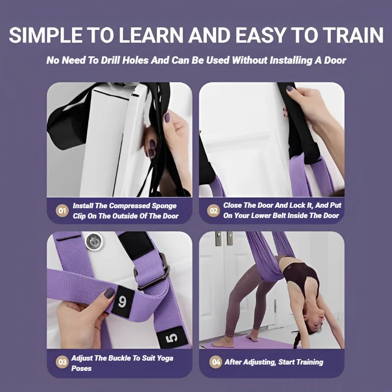 Adjustable Aerial Air Yoga Strap Pull Rope