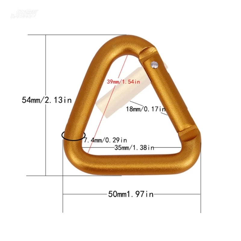 Aluminum Outdoor Star Shaped Spring Locking Carabiner Clip