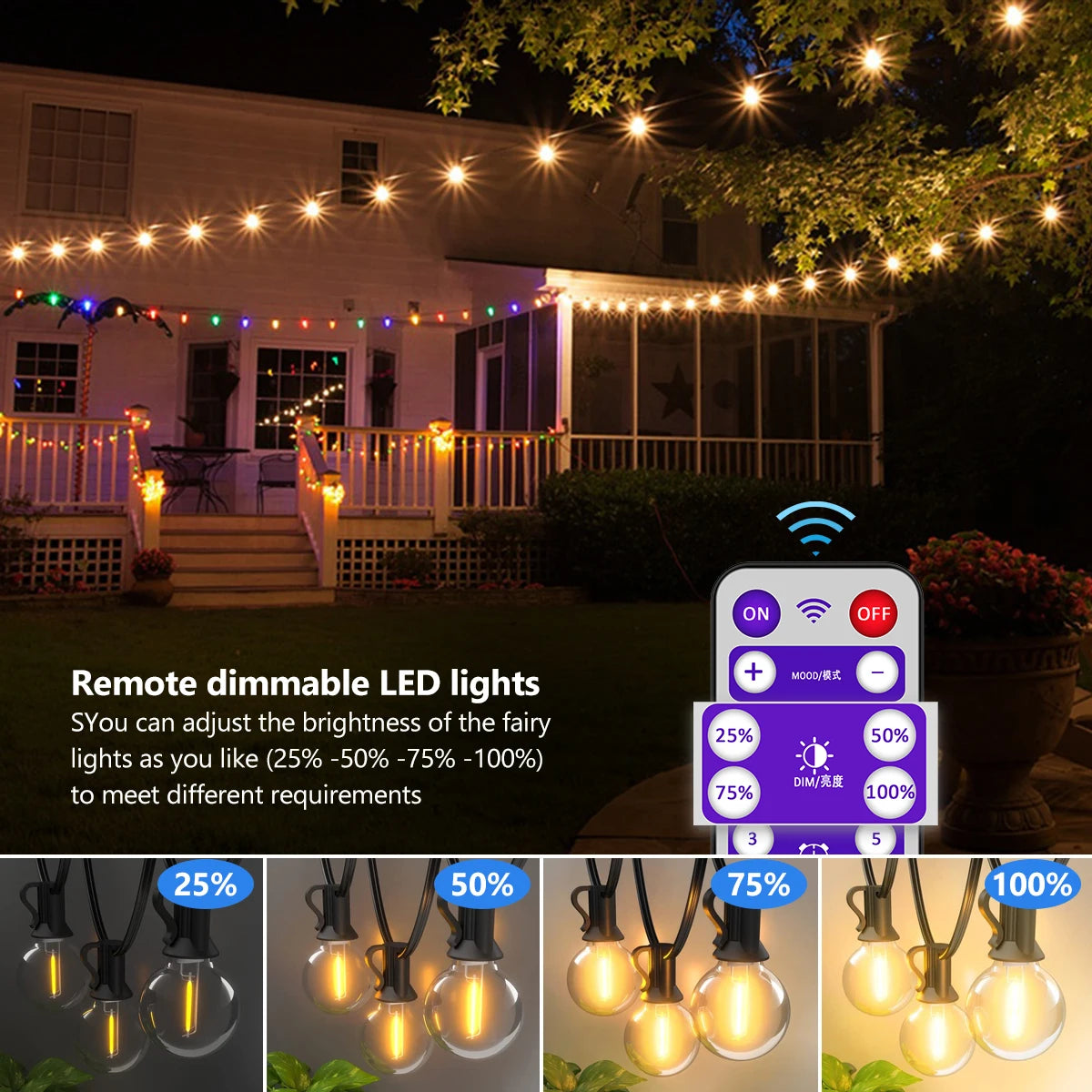 Outdoor Solar String Lights