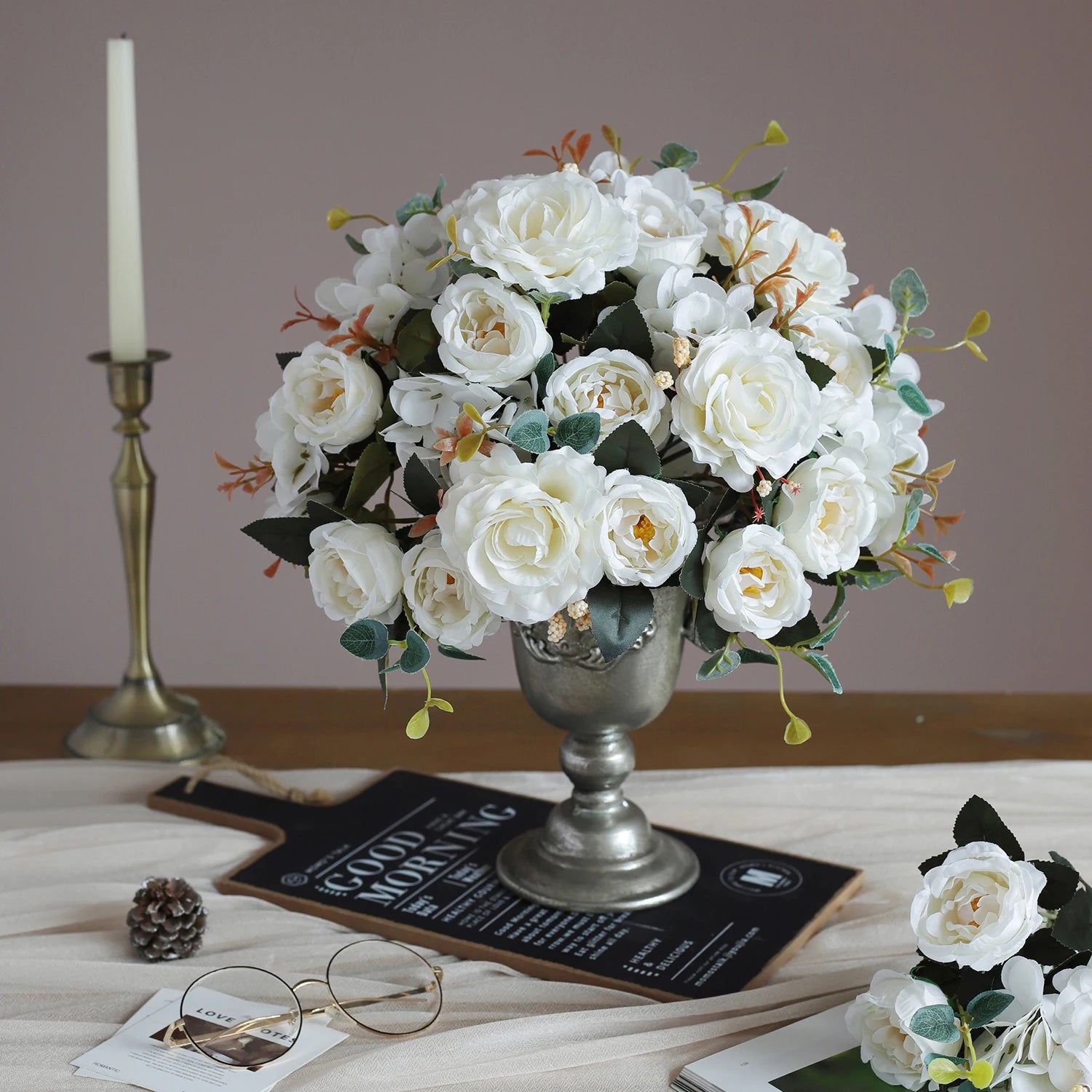 10PCS Artificial Peony Flowers
