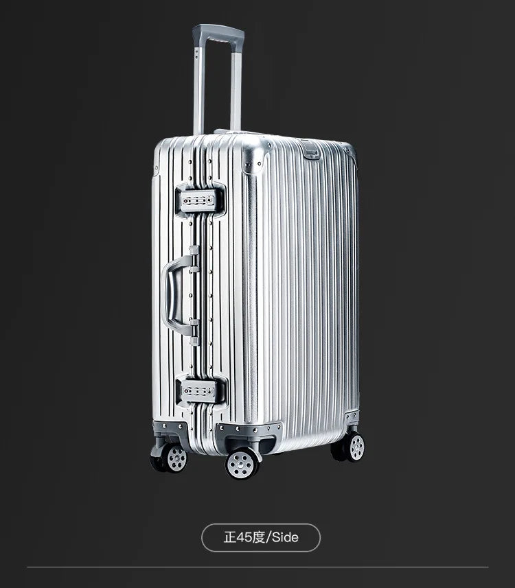 100% Aluminum-magnesium alloy Travel Suitcase