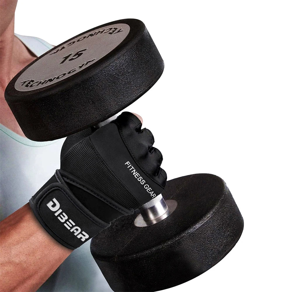 Half Finger Bodybuilding Gym Gloves