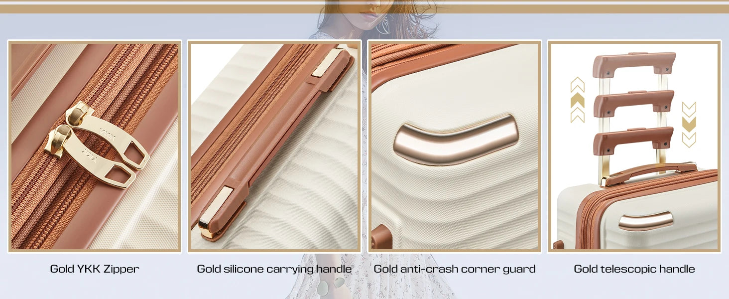 Expandable Luggage Sets 5 Piece
