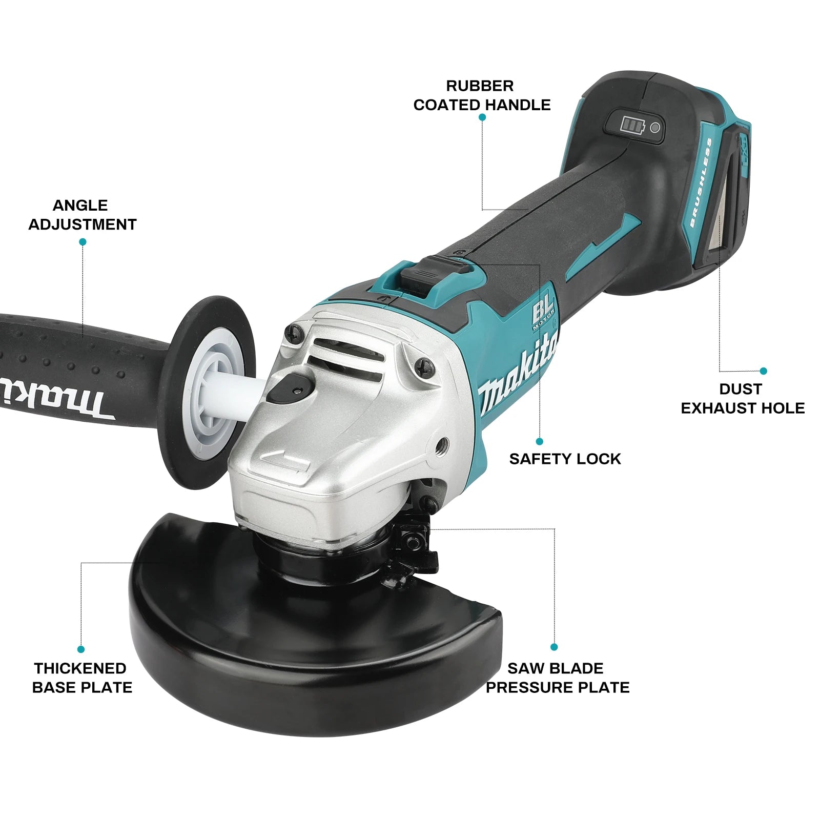 Makita DGA404 Angle Grinder Tool Kit Brushless