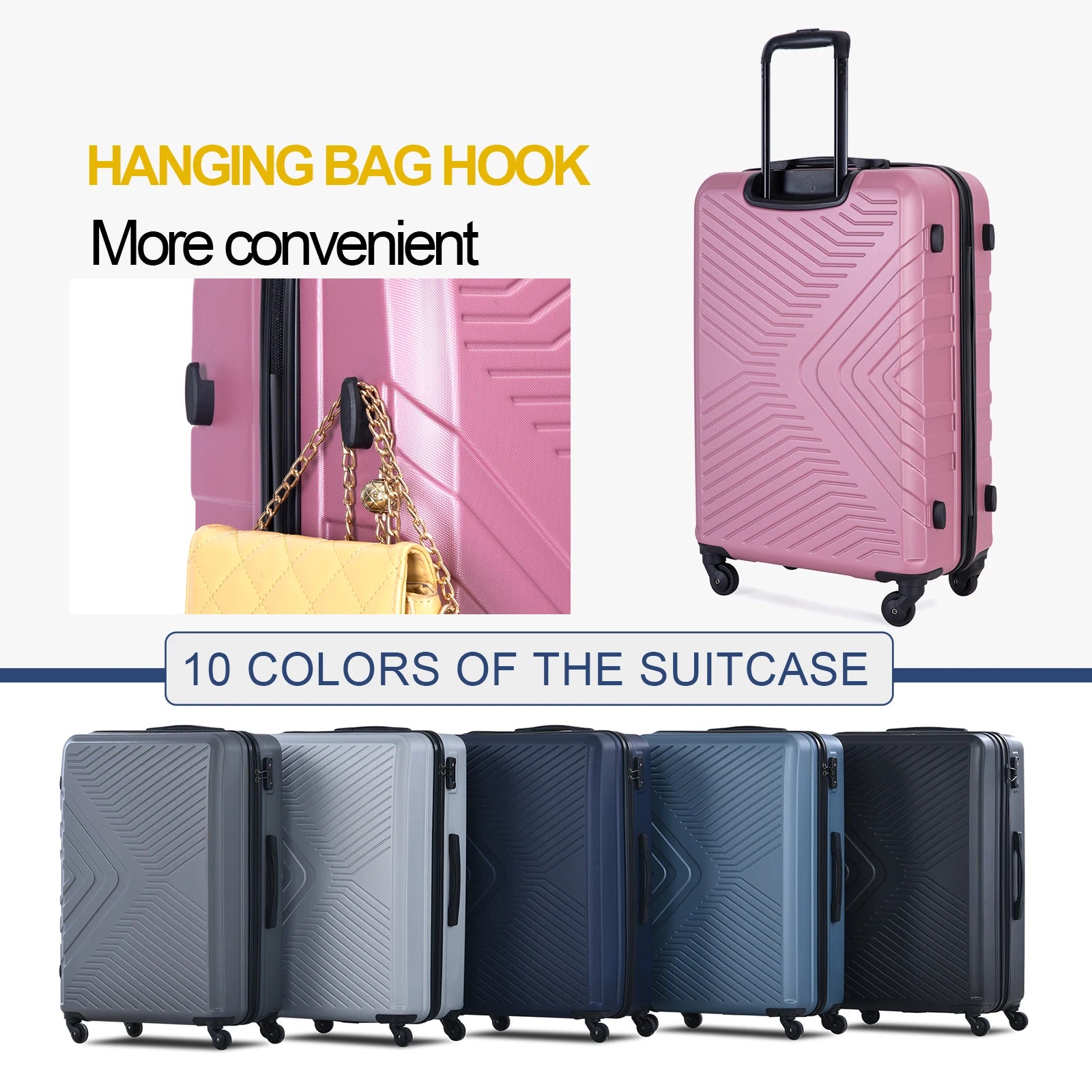 3 Piece TSA Lock Carry-on luggage (20inch 24inch 28inch)