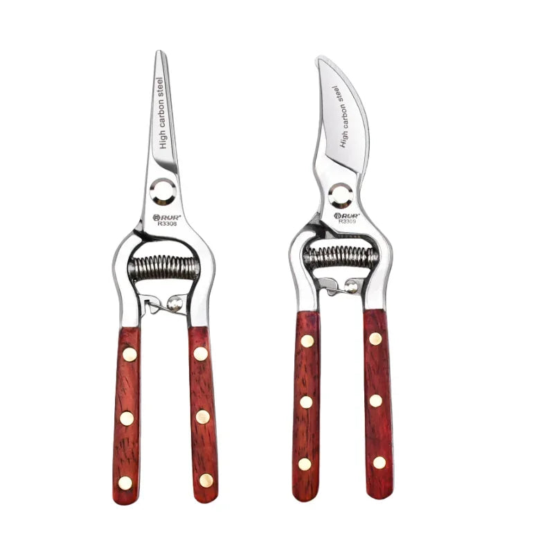 8 Inch Wood handle pruner Shears