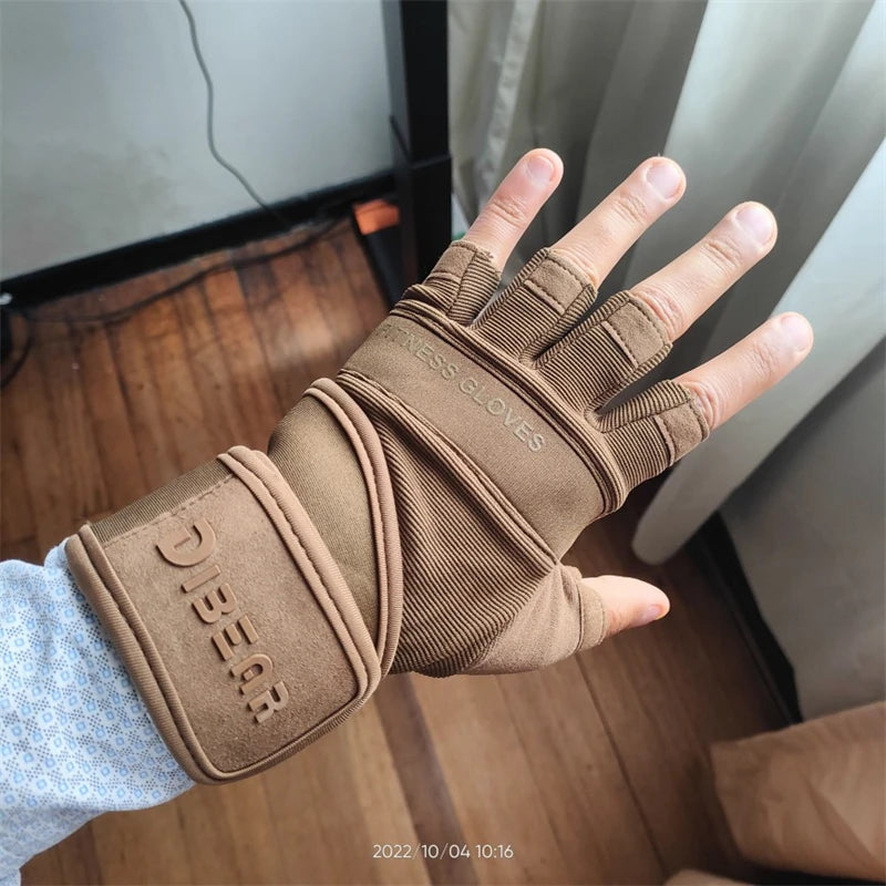 Half Finger Bodybuilding Gym Gloves