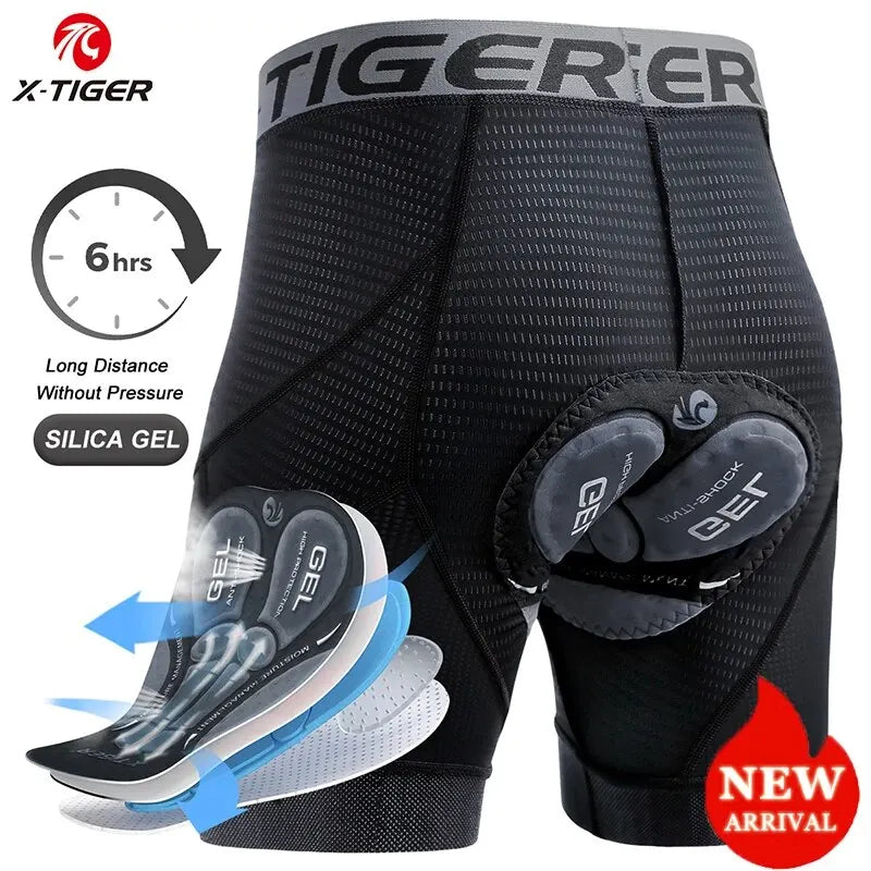 Mesh Cycling Underwear Gel Pad Shockproof MTB Bike Shorts