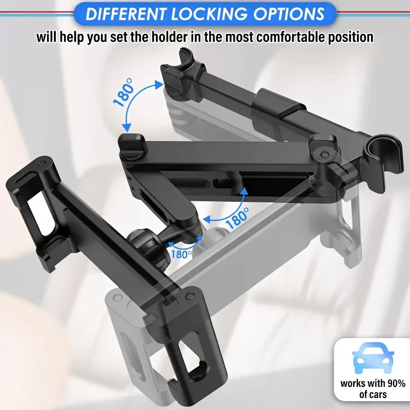 Universal Car Tablet Holder Back Seat Headrest Mount