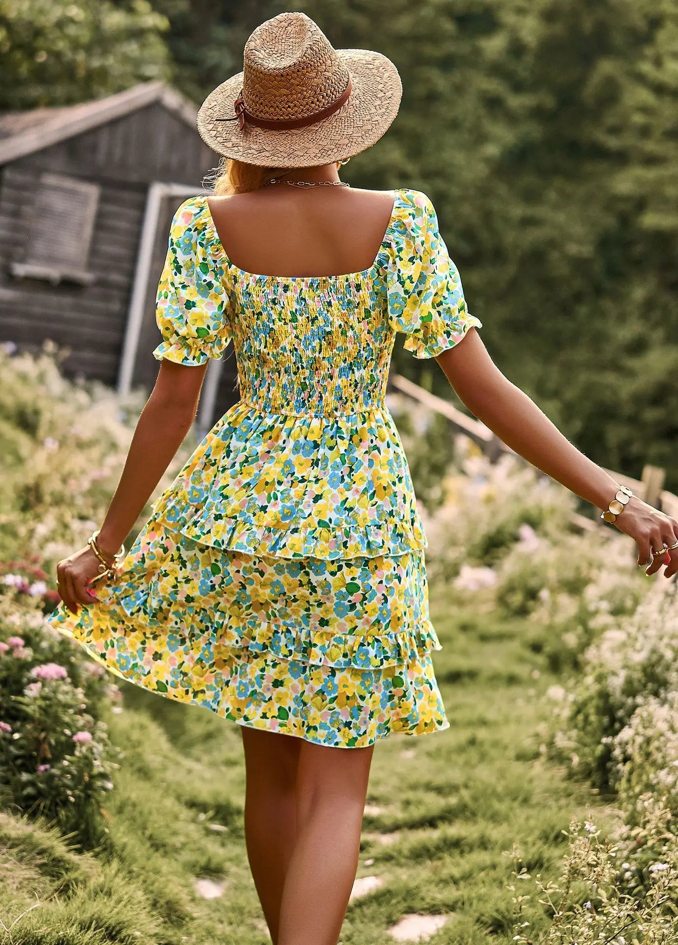 Women's Flower Print Dress