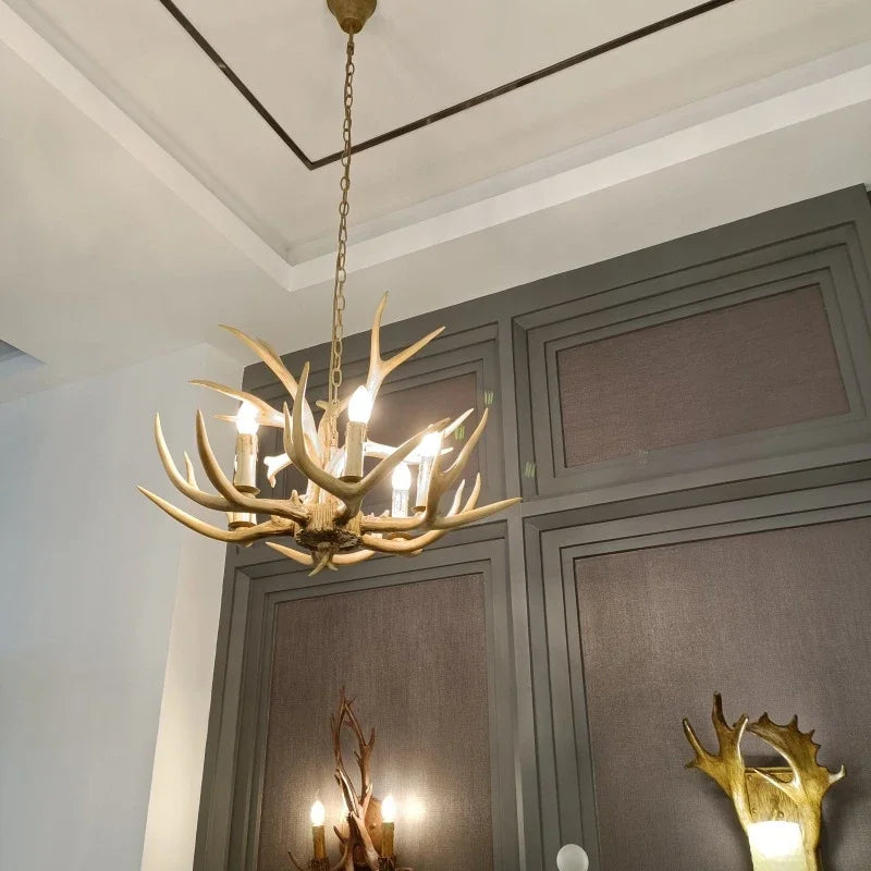 American Deer Antler Chandelier