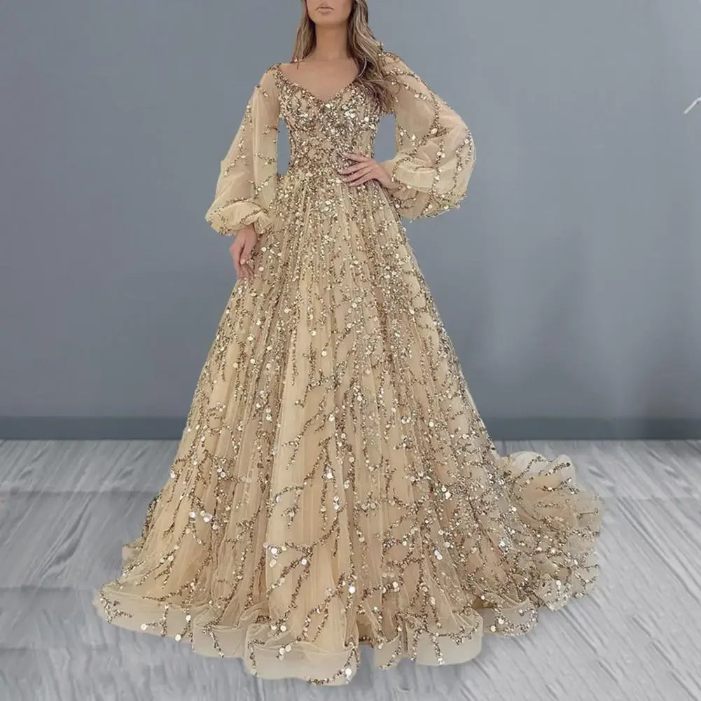Women's French Vintage Evening Dress