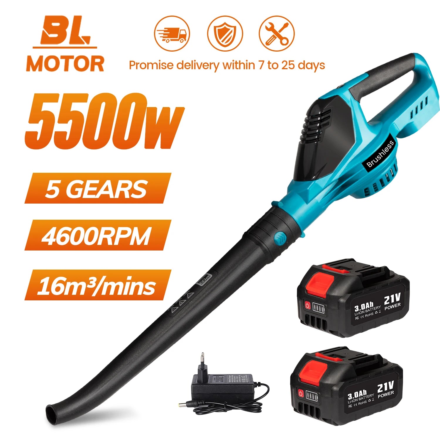5500W Brushless Electric Air Blower