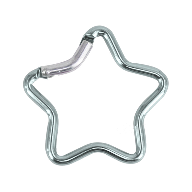 Aluminum Outdoor Star Shaped Spring Locking Carabiner Clip