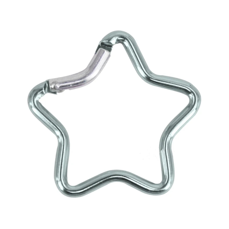Aluminum Outdoor Star Shaped Spring Locking Carabiner Clip