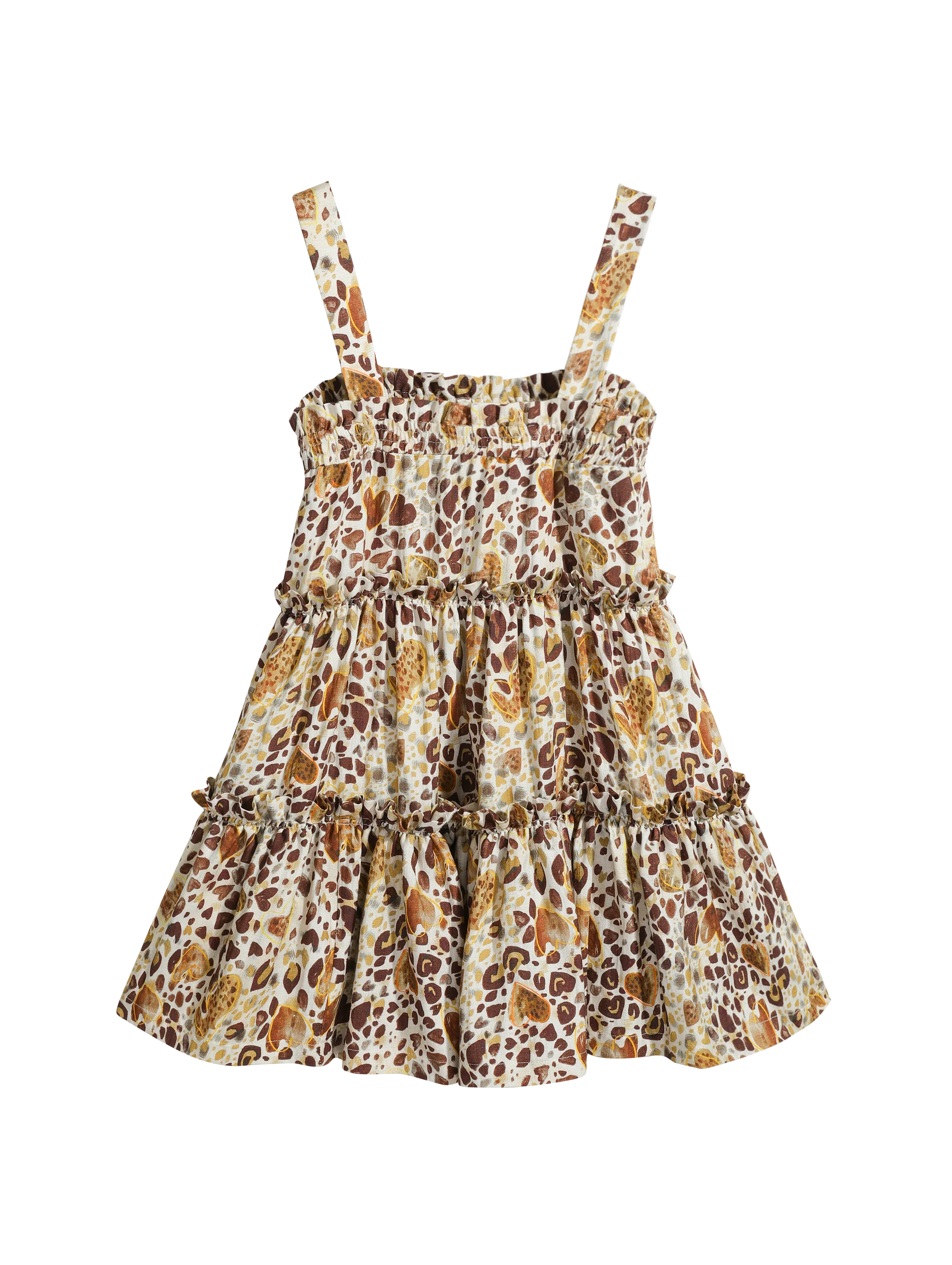 Summer Print Spaghetti Strap Dress Women's Dress Backless Long Camisole Dress Knee-Length Skirt Y2K 2025 New DABUWAWA DM2BDR002
