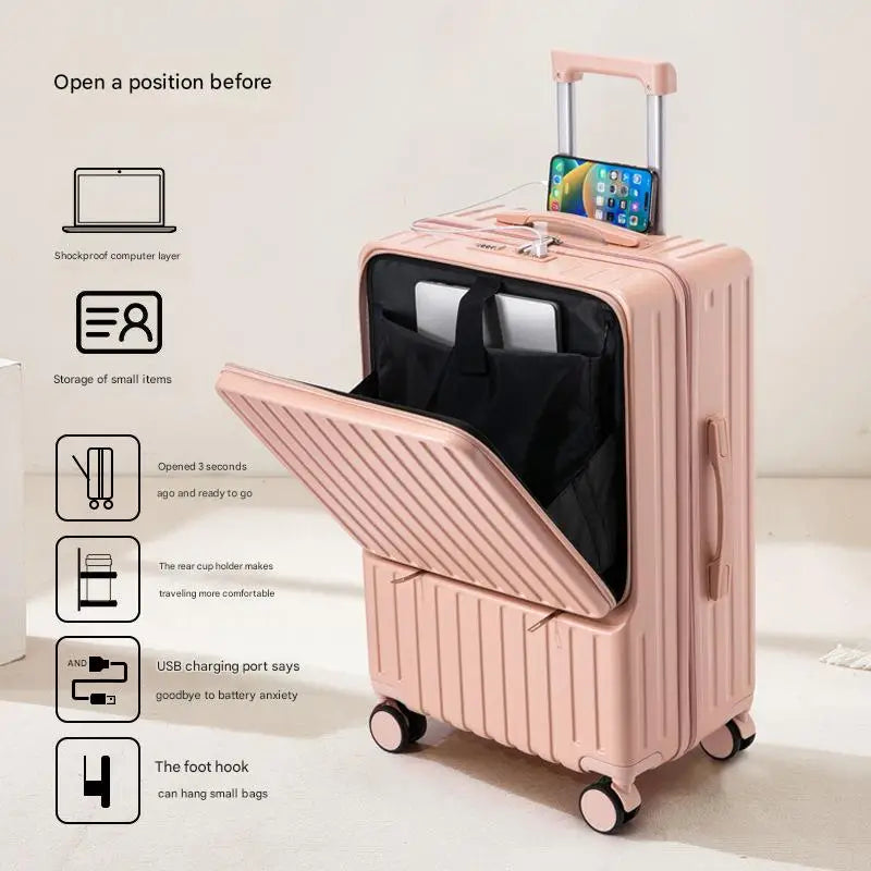 Large Capacity Trolley Travel Suitcase