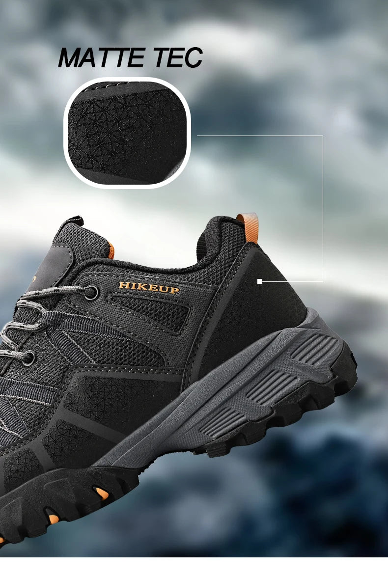 Men's Breathable Cushioning Nonslip Hiking Sneakers