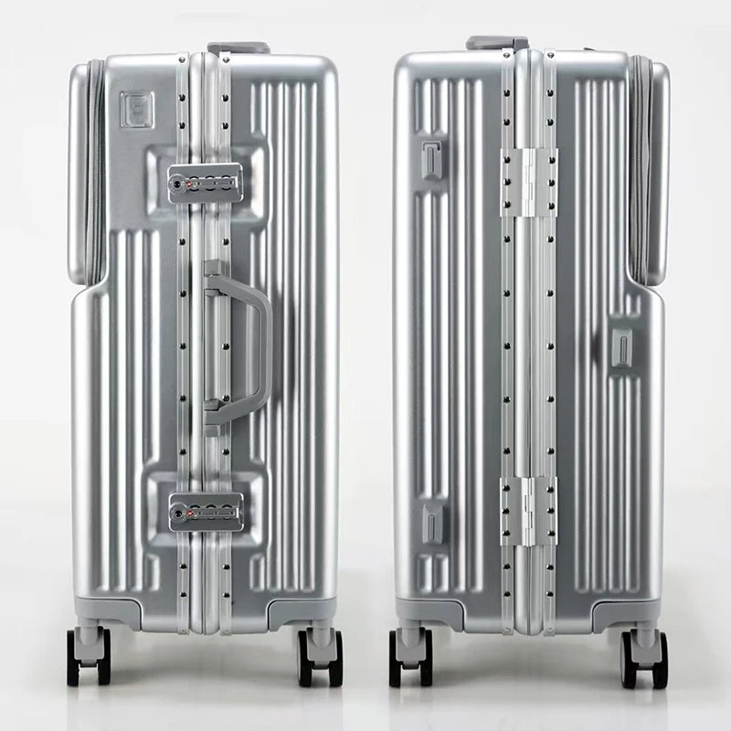 20 inch Aluminum Boarding Box Front Opening Suitcase