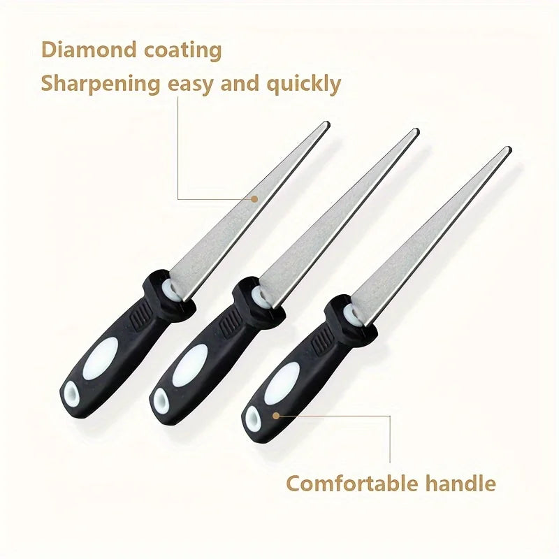 Diamond Sharpener Sharpener Metal Double Sand File Scissors