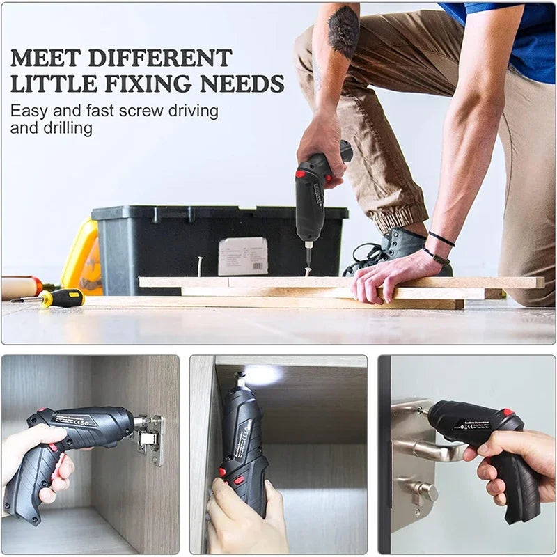 Electric Drill Cordless Power Tools Set