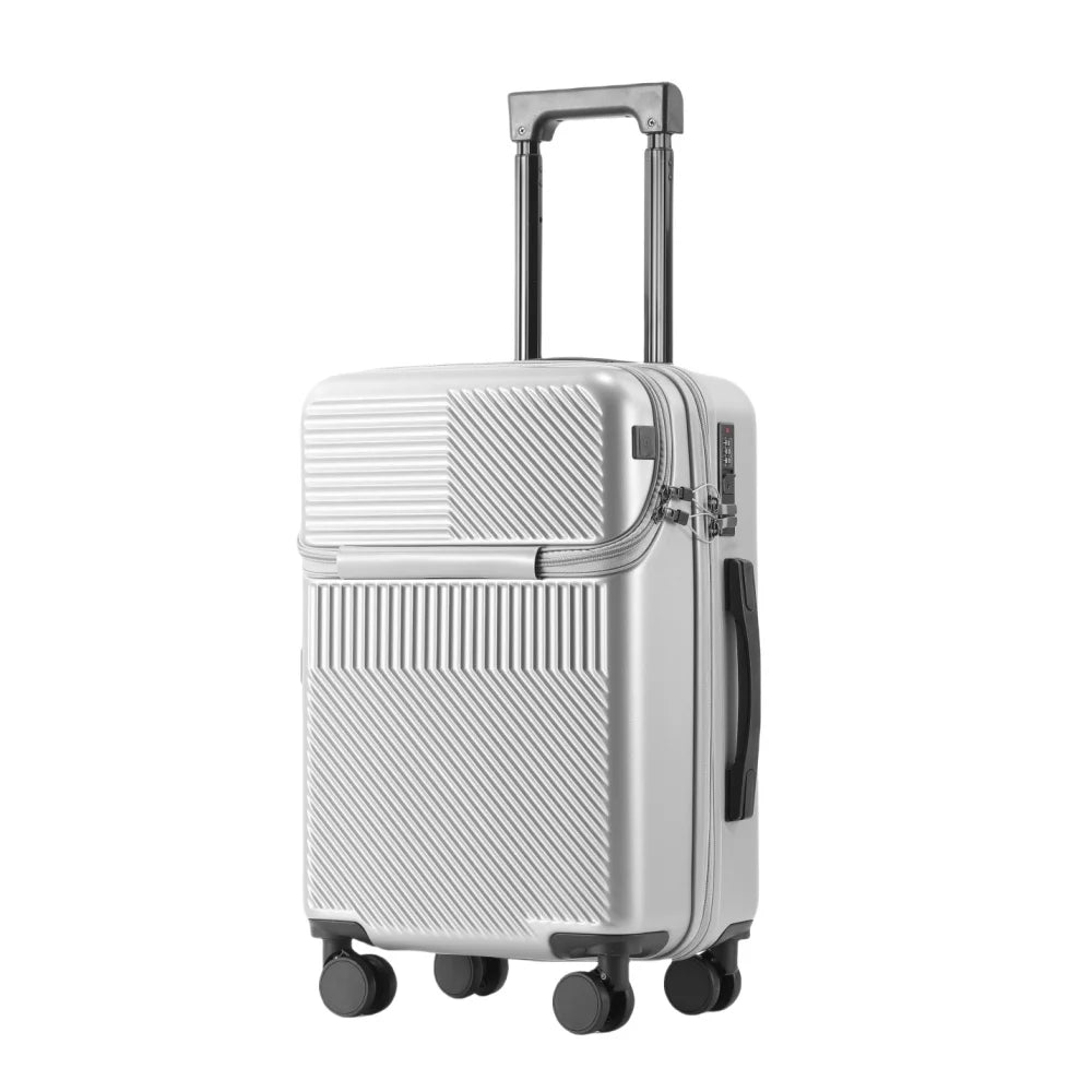 1 piece combination lock carry-on multi-purpose travel luggage