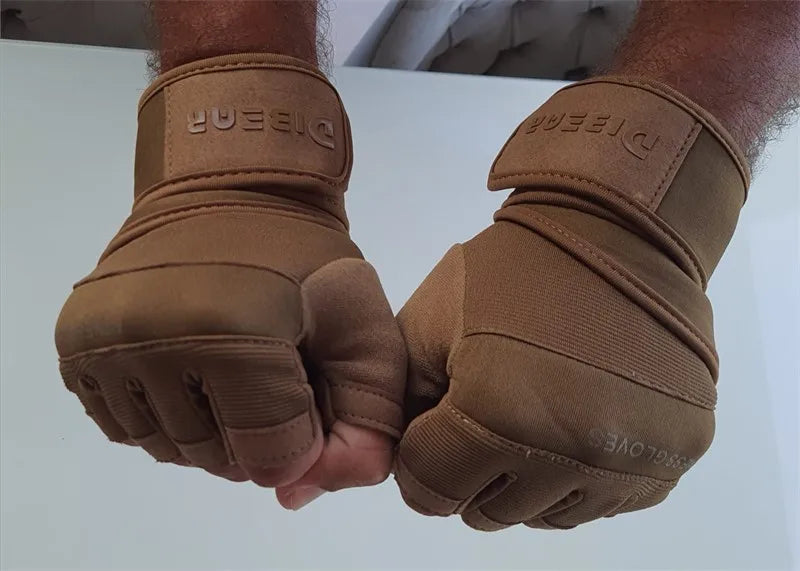 Half Finger Bodybuilding Gym Gloves