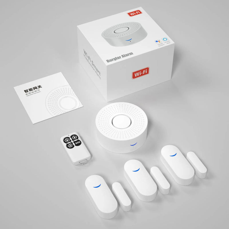 Tuya Smartlife WiFi Remote Control Home Security System Door Window Alarm Sensor Burglar Alarm
