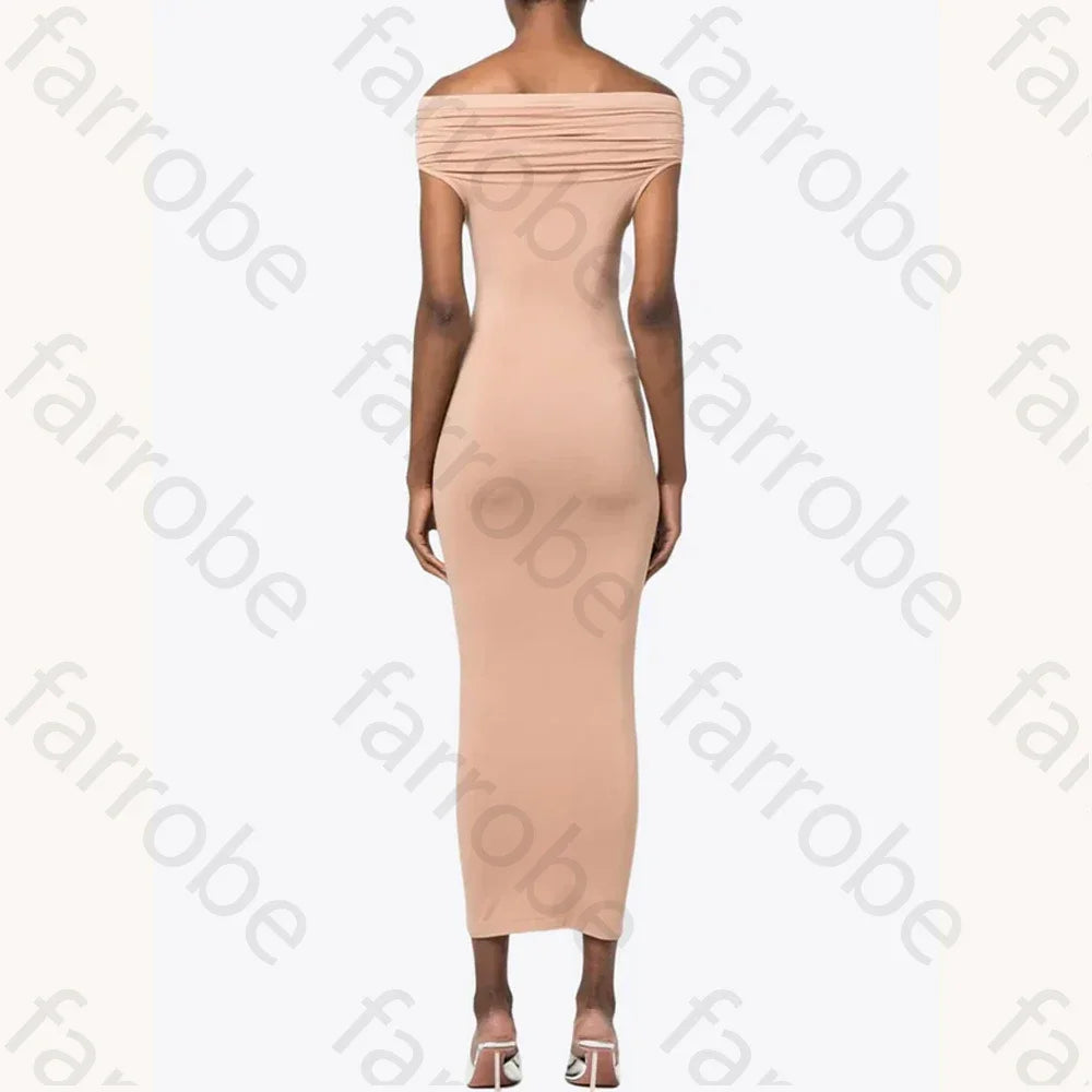 Off-Shoulder Midi Dress
