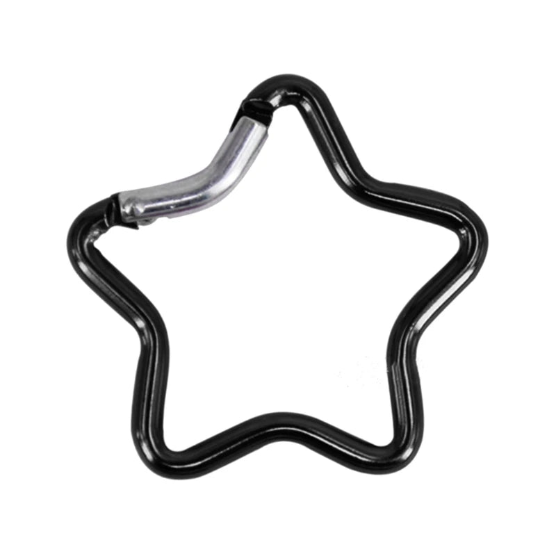 Aluminum Outdoor Star Shaped Spring Locking Carabiner Clip