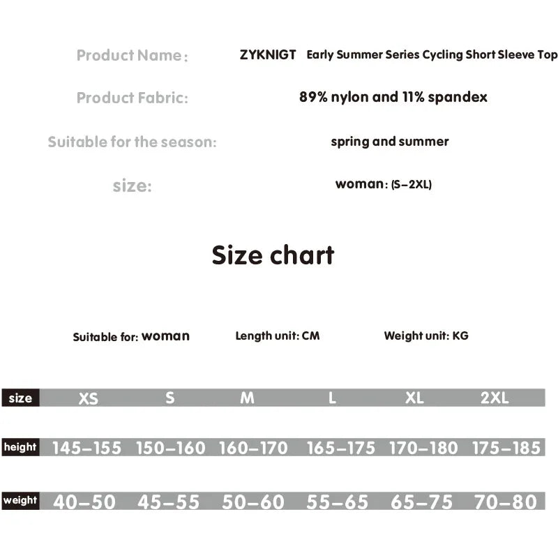 Women's cycling sportswear seamless fit short jersey