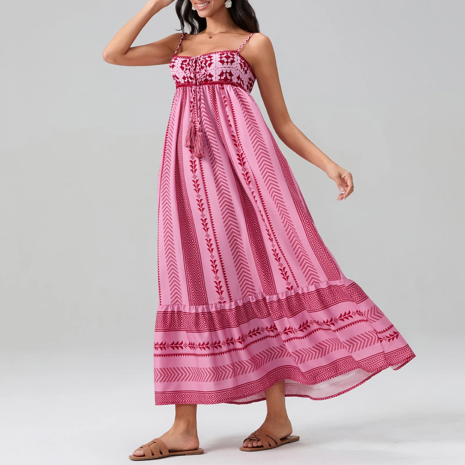 Women Sleeveless Flowy Dress