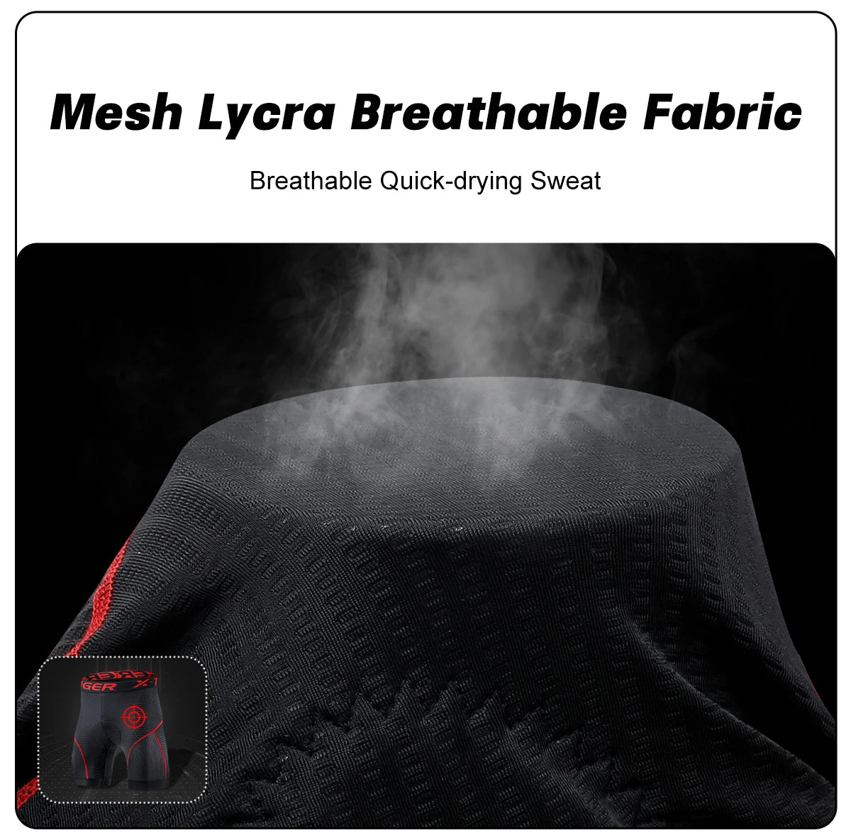 Mesh Cycling Underwear Gel Pad Shockproof MTB Bike Shorts