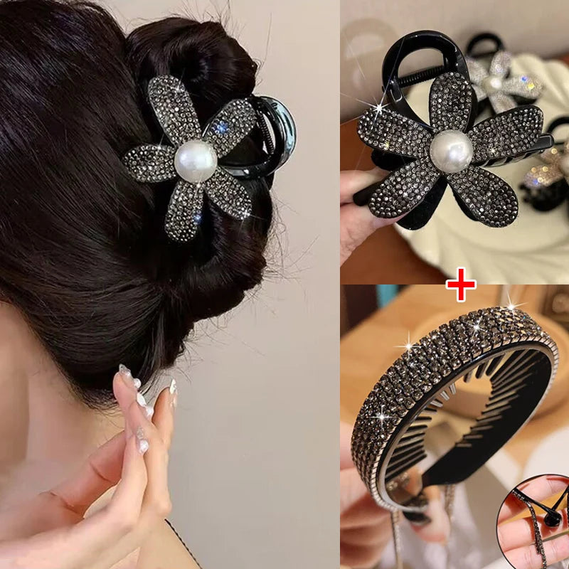 Rhinestone Hair Claw Clip