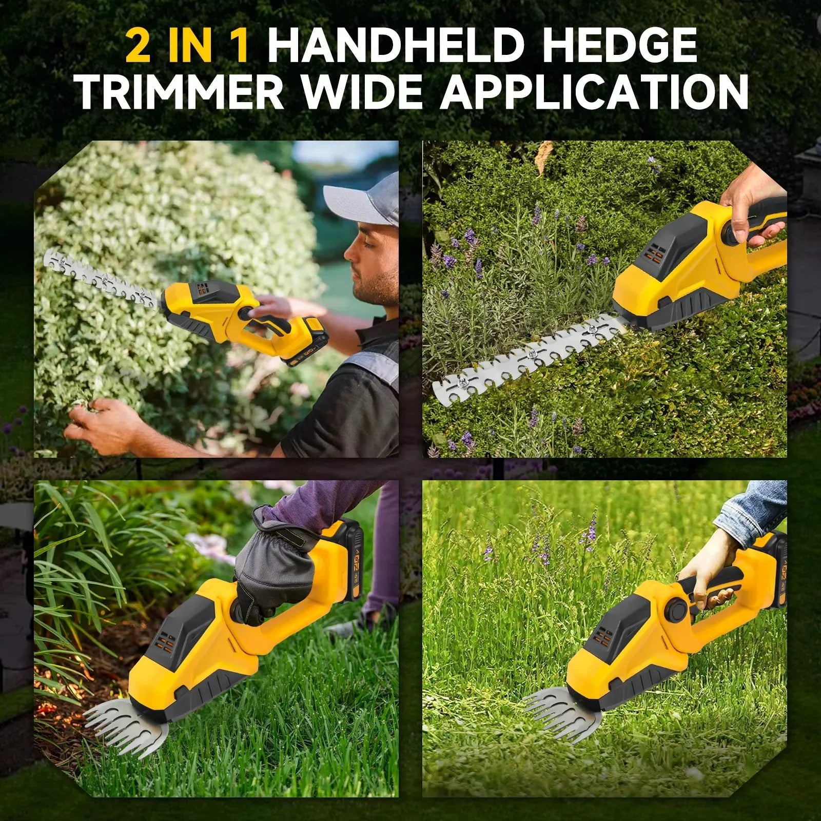 20V 18V Battery Cordless Hedge Trimmer