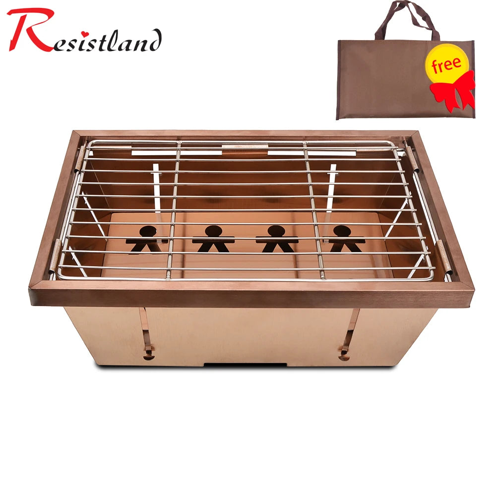 Portable Camping Folding Removable Wood Table Gas Stove