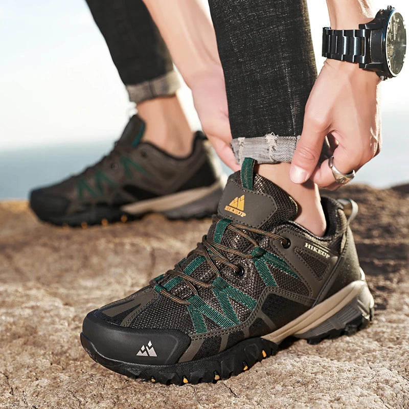 Men's Breathable Cushioning Nonslip Hiking Sneakers