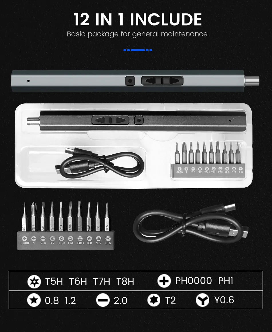 Cordless Electric Screwdriver Set