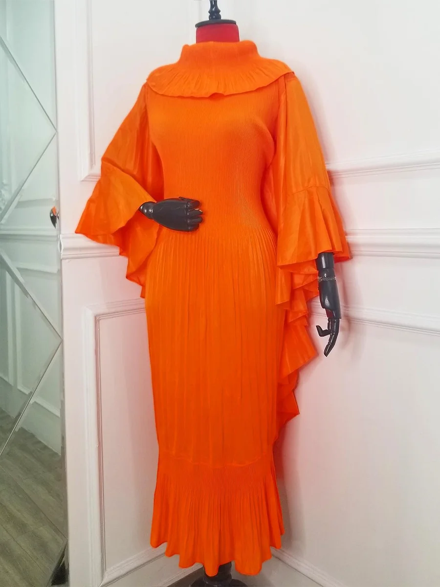 Ruffle Sleeves Loose Dress